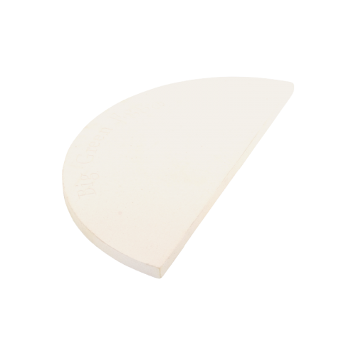 Камень керамический для выпекания полукруглый для гриля L/Big Green Egg Поскольку полукруглый камень для выпекания закрывает только половину поверхности решётки, это позволяет печь и жарить одновременно.