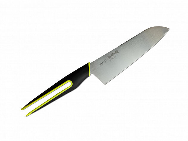 Нож кухонный Сантоку 16 см, серия Shikisai U-Flex,//Shizu Hamono 