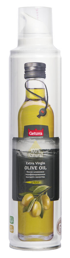 Пищевое растительное масло оливковое нерафинир, в аэрозольном баллоне &quot;Sprei new way&quot; 250 мл./Getuva 
