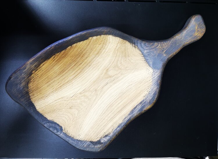 Деревянная тарелка (доска) с ручкой/ Lumber Wood 